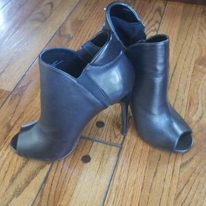 Steve Madded Peep Toe Booties 5 Inch Heel